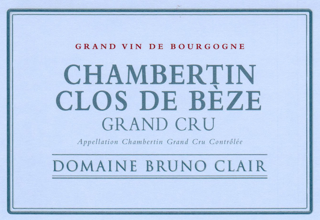 Chambertin Clos de Bèze Grand Cru : Becky Wasserman & Co. Chambertin Clos de Bèze Grand Cru : Becky Wasserman & Co.