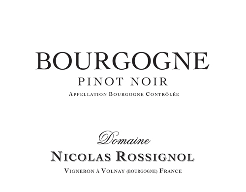 Bourgogne Pinot Noir : Becky Wasserman & Co.